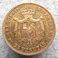 Испания 25 pts 1880