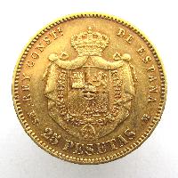 Spanien 25 Peseten 1880