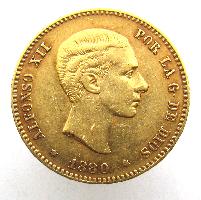 Spanien 25 Peseten 1880