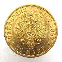 Preußen 20 Mark 1887 A
