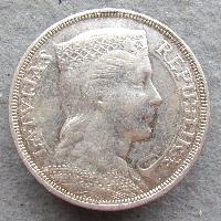 Латвия 5 Lat 1929