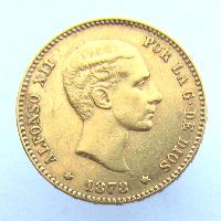 Spanien 25 Peseten 1878