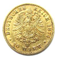 Bavorsko 10 М 1874 D
