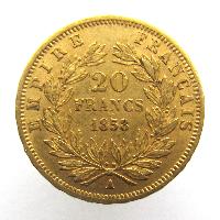 Frankreich 20 Frank 1858 A