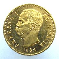 Italien 20 Lire 1881