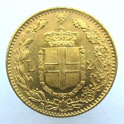 Италия 20 лир 1881