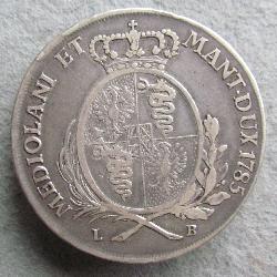 1 Scudo = 6 Lire = Taler 1785