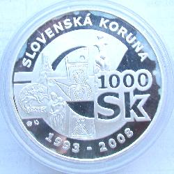 Slowakei 1000 Sk 2008 PROOF