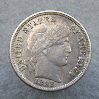 США 10 cent 1892