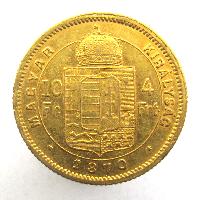 Österreich-Ungarn 10 Fr / 4 Frt 1870 GYF