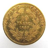 Francie 10 Franků 1860 А