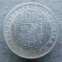 Tschechoslowakei 10 CZK 1928