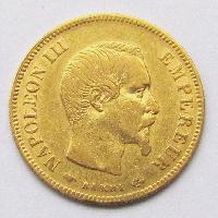 Франция 10 франков 1855 А