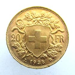 Швейцария 20 франков 1935 LB