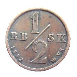 Dänemark 1/2 Rigsbankskilling 1852
