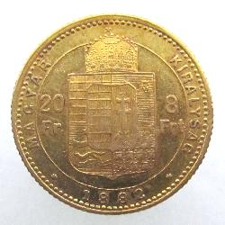 Österreich-Ungarn 20 Fr / 8 Frt 1882 KB