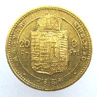 Österreich-Ungarn 20 Fr / 8 Frt 1881 KB