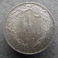 Belgien 1 Franken 1913