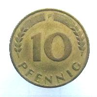 Deutschland 10 Pf 1949 F
