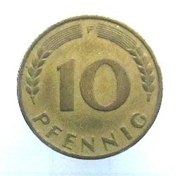 Deutschland 10 Pf 1949 F