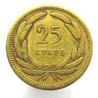 Turecko 25 kurush 1956