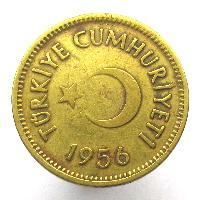 Turecko 25 kurush 1956