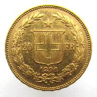 Schweiz 20 Frank 1896 B