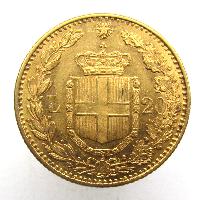 Italien 20 Lire 1883
