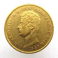 Sardinien 20 lir 1847 P