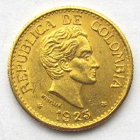 Kolumbien 5 Pesos 1925