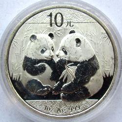 Čína 10 juan 2009 Panda