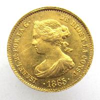 Spanien 4 Eskudo 1865