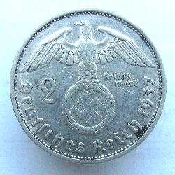 Deutschland 2 RM 1937 F