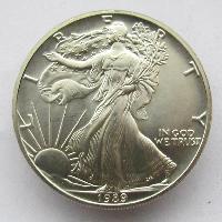 США 1 доллар - 1 унция. 1989