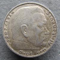 Germany 5 RM 1938 D