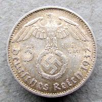 Německo 5 RM 1937 E