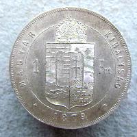 Rakousko-Uhersko 1 Forint 1879 KB