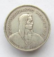 Švýcarsko 5 franků 1931 B