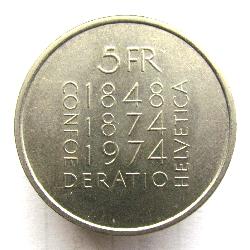 Schweiz 5 Franken 1974