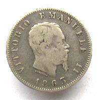 Italien 1 Lira 1863 M BN