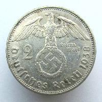 Deutschland 2 RM 1938 F
