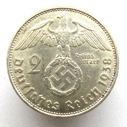 Germany 2 RM 1938 B