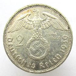 Germany 2 RM 1939 A
