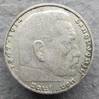 Germany 2 RM 1938 D