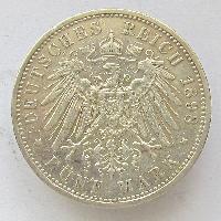 Hessen 5 Mark 1898 A.