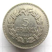 Frankreich 5 Franken 1933