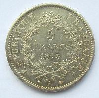 Frankreich 5 Franken 1873 A