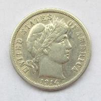 США 10 cent 1914