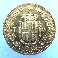Italien 20 Lire 1882