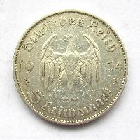 Německo 5 RM 1934 J